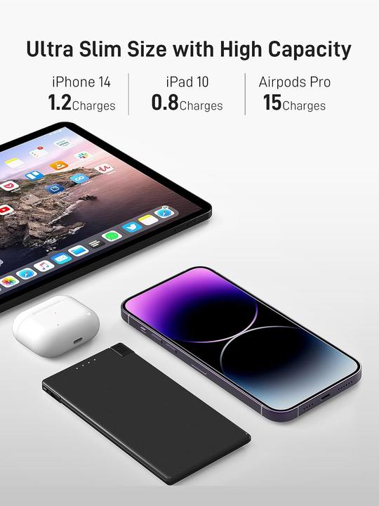 Produktbild Auskang Ultra-dünne Powerbank (5000 mAh)