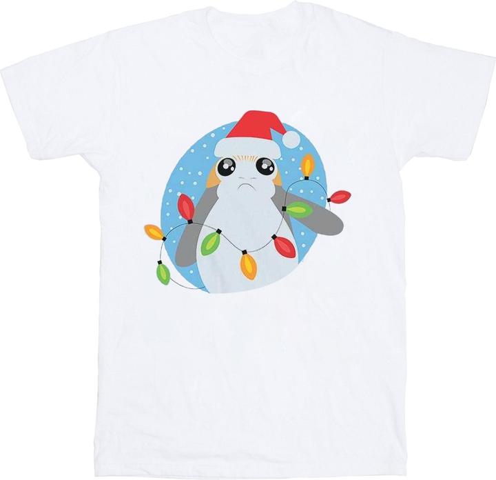 Image du produit Star Wars - T-shirt THE LAST JEDI PORG CHRISTMAS LIGHTS - Fille (152, 158)