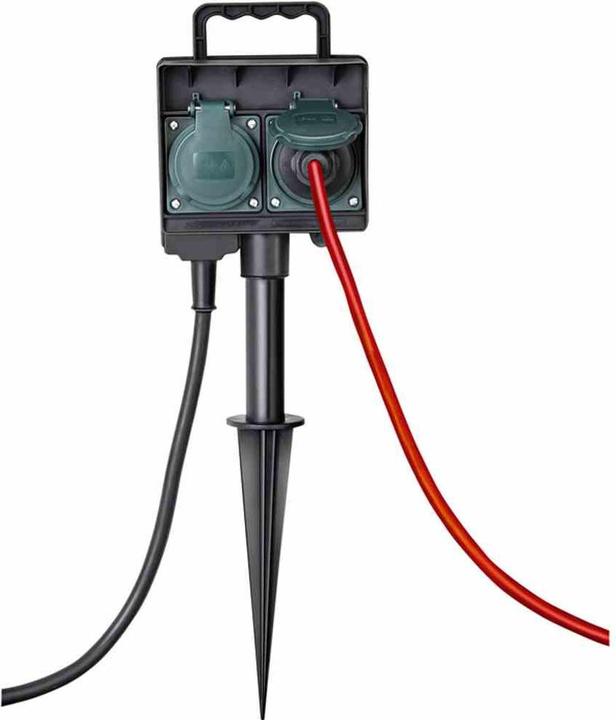 Produktbild Brennenstuhl Gartensteckdose mit Erdspiess (4 x, CEE 7/3, 1.40 m)