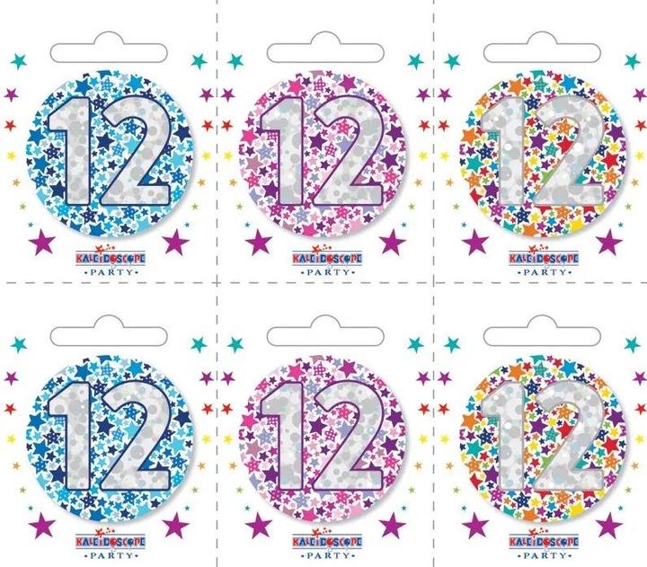 Produktbild Apac Abzeichen 12er Geburstag 6erPack Karton