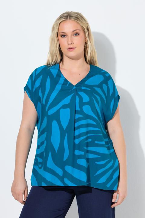Produktbild Ulla Popken Tunika, Limetten, Oversized, V-Ausschnitt, Halbarm (46, 48)