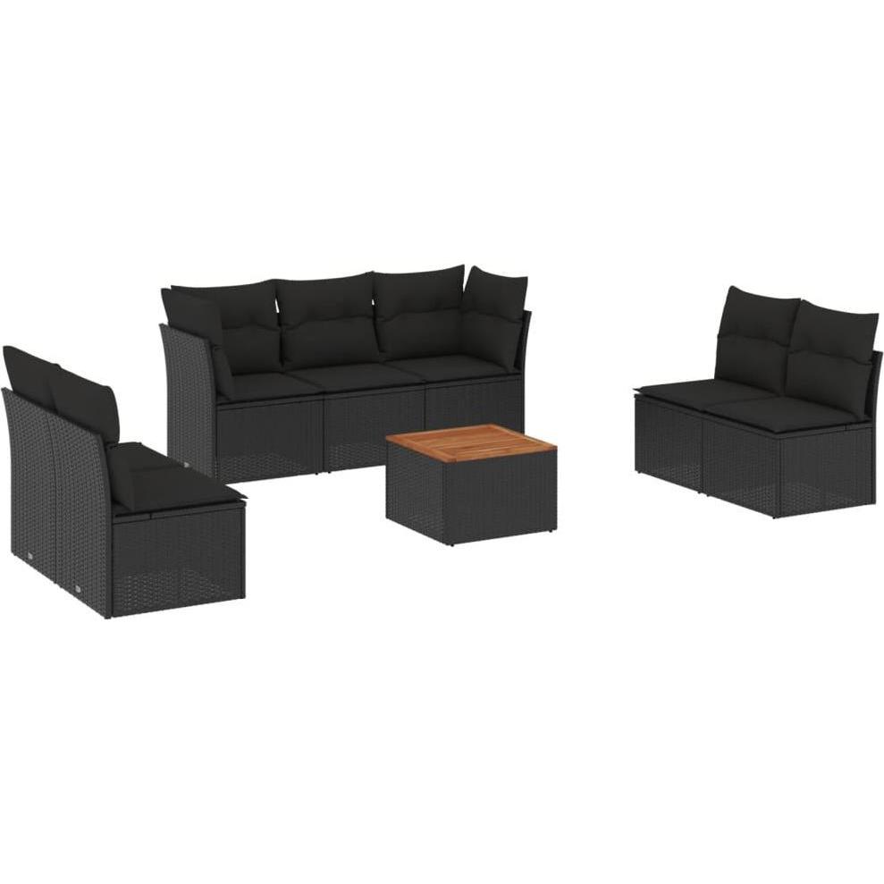 VidaXL, Gartenlounge, 10-tlg. Garten-Lounge-Set mit Kissen