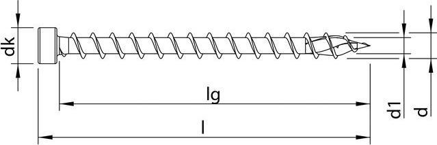 Immagine prodotto Heco TOPIX-plus 8.0 x 260, testata, T-Drive, VG, A3K (50 Viti per pezzo)
