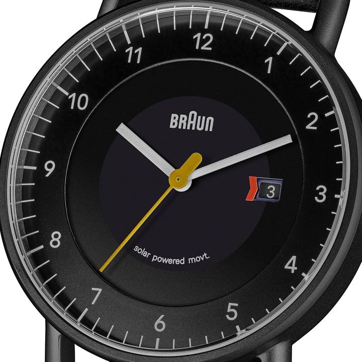 Actual product image Braun Men's Watch with Three-Hand Solar Date Display and Leather Strap (Analogue wristwatch, 40 mm)