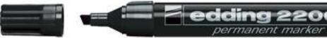 Actual product image Povl Klitgaard & Co. Permanent marker edding 2200, cantet, sort