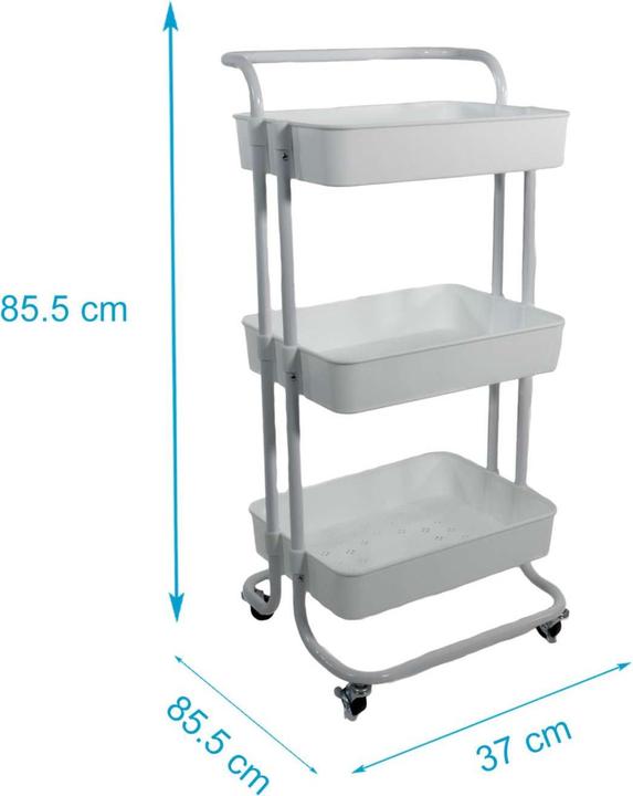 Produktbild Intirilife Rollwagen mit 3 Ebenen