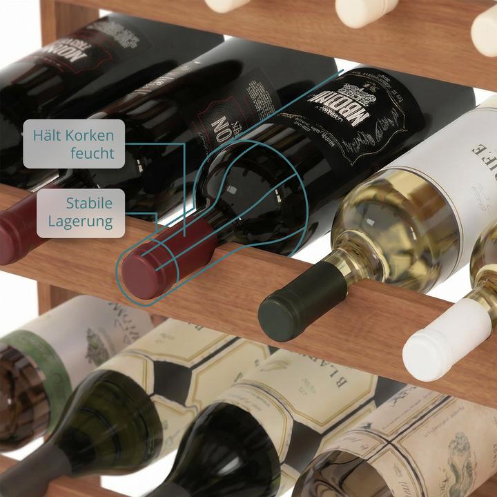 Actual product image Relaxdays winerack (63 x 25 x 102 cm)