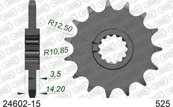 Produktbild Afam 525 15 dents (15)