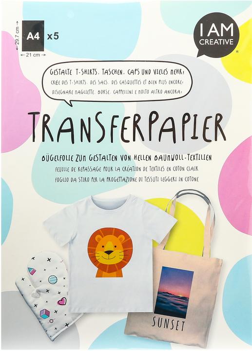 I Am Creative Transferpapier (100 g/m², 5 x)
