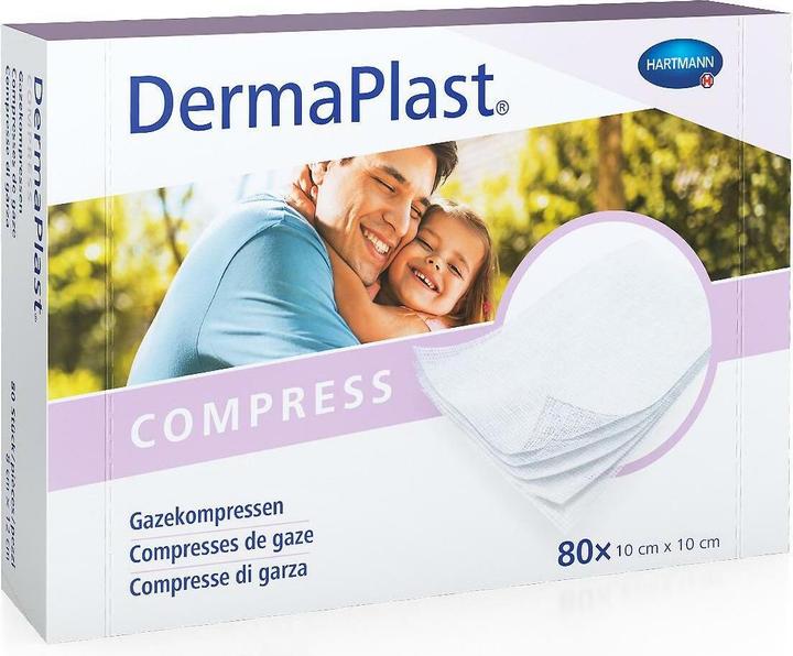Actual product image DermaPlast Compress 10x10cm 80 pcs