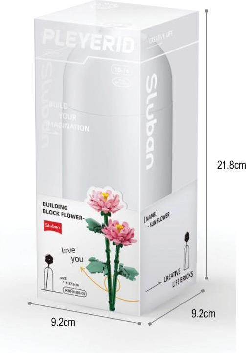 Actual product image Sluban Peony in vase