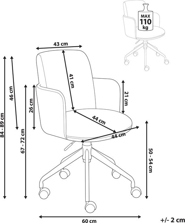 Actual product image Beliani Dryden (50 - 54 cm)