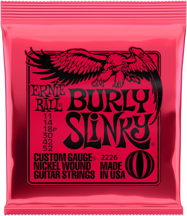 Ernie Ball Slinky Nickel, Burly 11-52 (6x, Electric guitar, 0.05")