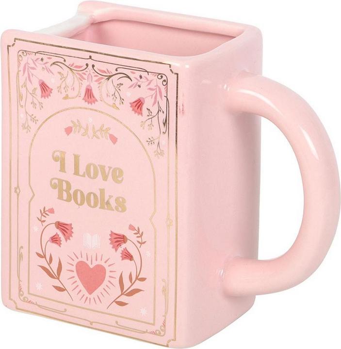 Actual product image Something Different I Love Books Shaped Mug (450 ml)