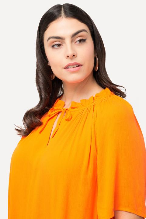 Produktbild Ulla Popken Kleid, Rüschen, A-Linie, Tunika-Ausschnitt, Halbarm (46, 48)