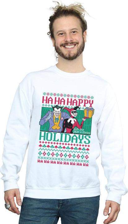 Produktbild Joker und Harley Quinn Ha Ha Frohe Feiertage Baumwolle Sweatshirt (3XL)