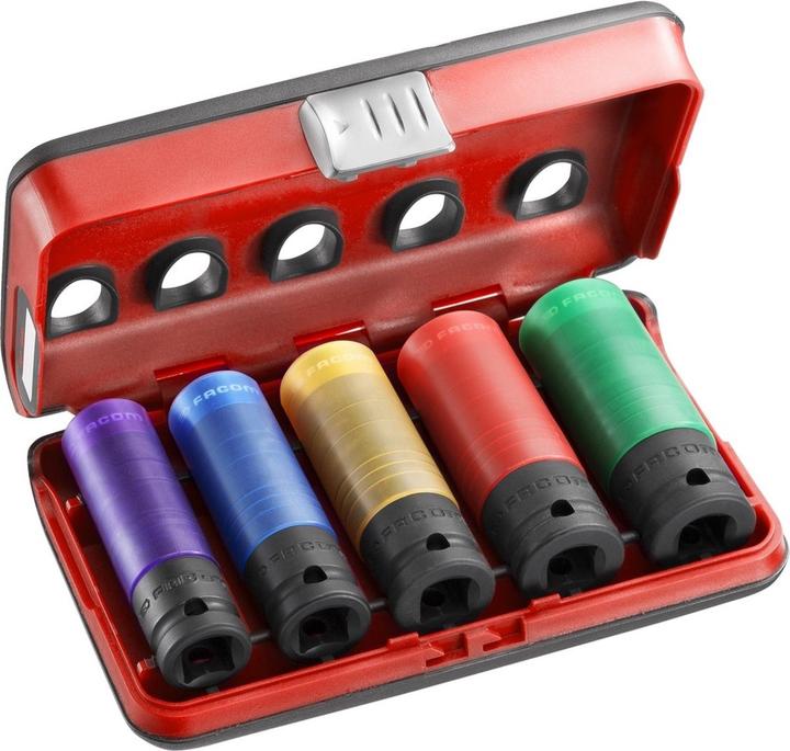 Produktbild Facom Aussen-Sechskant Steckschlüsse (15 mm, 17 mm, 19 mm, 21 mm, 22 mm)