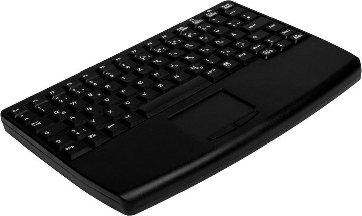 Produktbild Active Key Compact Notebook Style Touchpad Keyboard USB Black (Deutschland, Kabelgebunden)