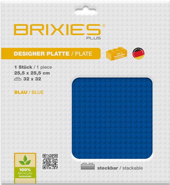 Produktbild Brixies Bauplatte 32x32 Basic blau