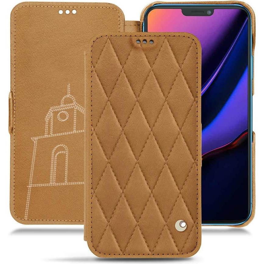 Thumbnail - Noreve Lederschutzhülle horizontal (Apple iPhone 11), Smartphone Hülle, Braun