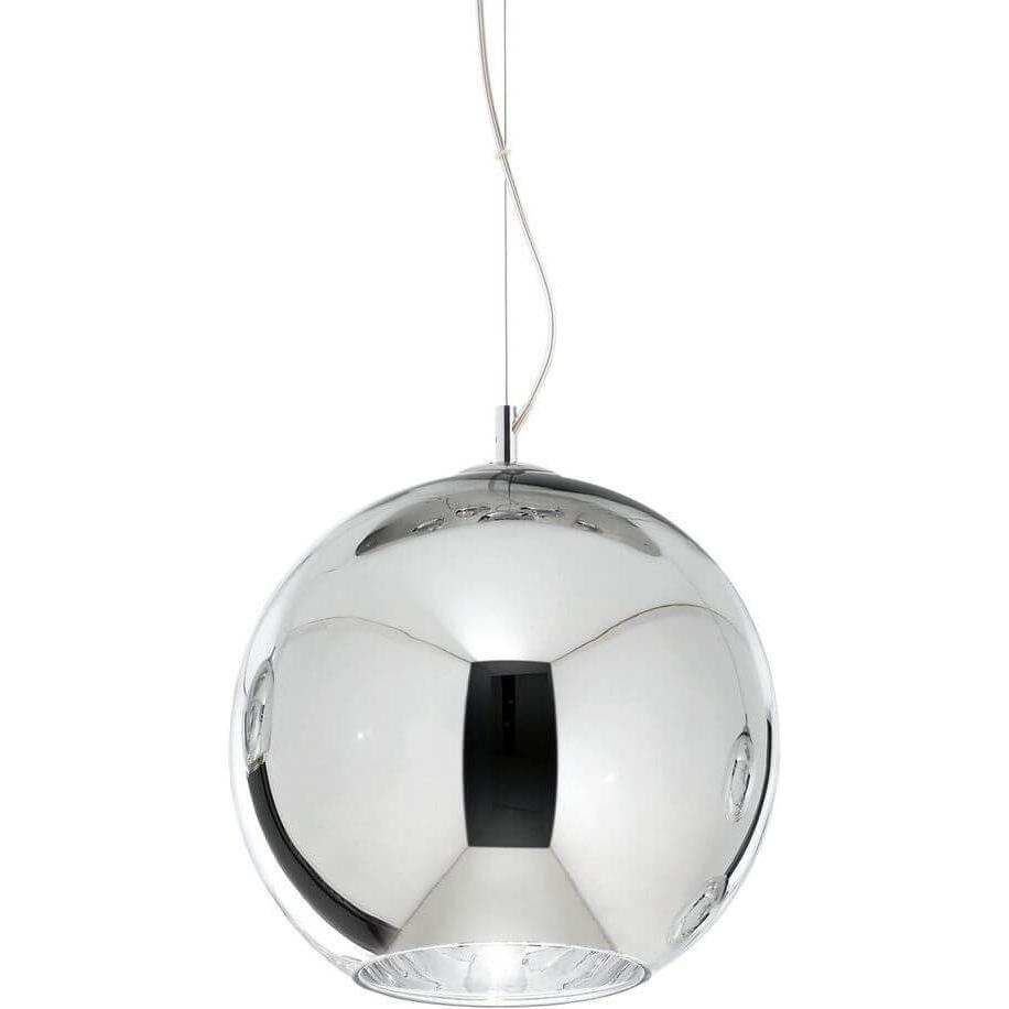 Ideal lux, Pendelleuchte, NEMO Pendelleuchte E27 ⌀200mm dimmbar Chrom 250304 (E27)