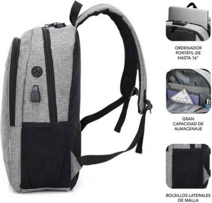 Produktbild Subblim Mochila Urban Lock Backpack 16" Grey