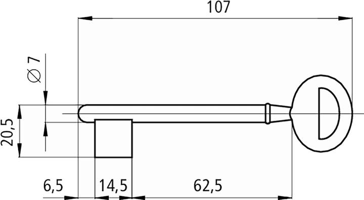 Actual product image Schänis Number key