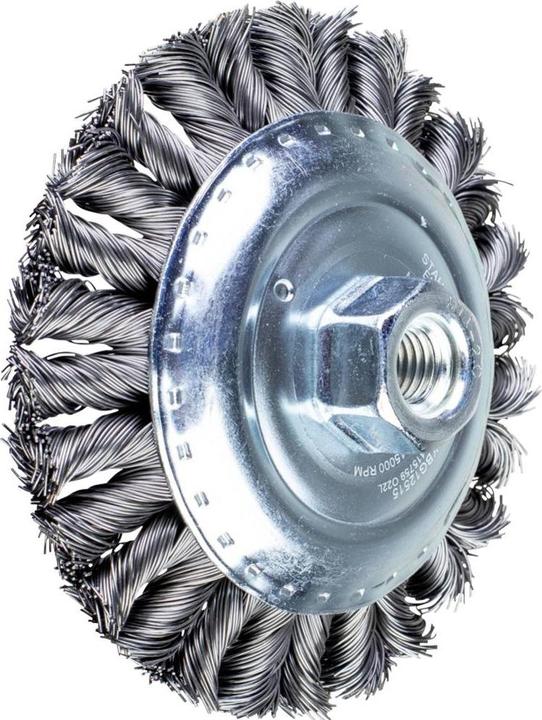 Produktbild Pferd Kegelbürste Ø 125 mm M14 Drahtstärke 0,5 mm Gusseisen 15 mm 15000 min-¹