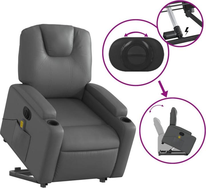 Image du produit vidaXL Massagesessel mit Aufstehhilfe