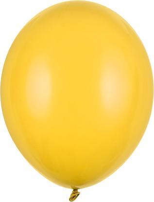 Actual product image Partydeco Strong Balloons 23cm, Pastel Honey Yellow (1 pkt / 100 pc.) (100 x)