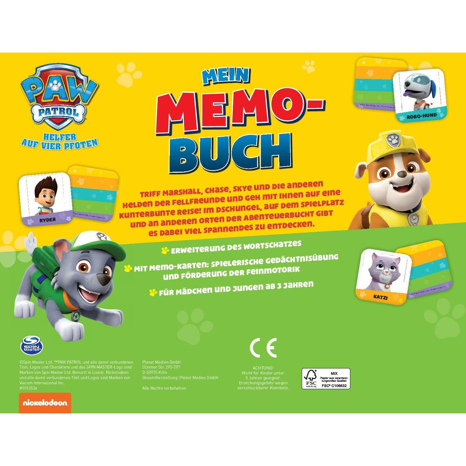 Thumbnail - Schwager & Steinlein, Babybücher, PAW Patrol Mein Memo-Buch (Deutsch)