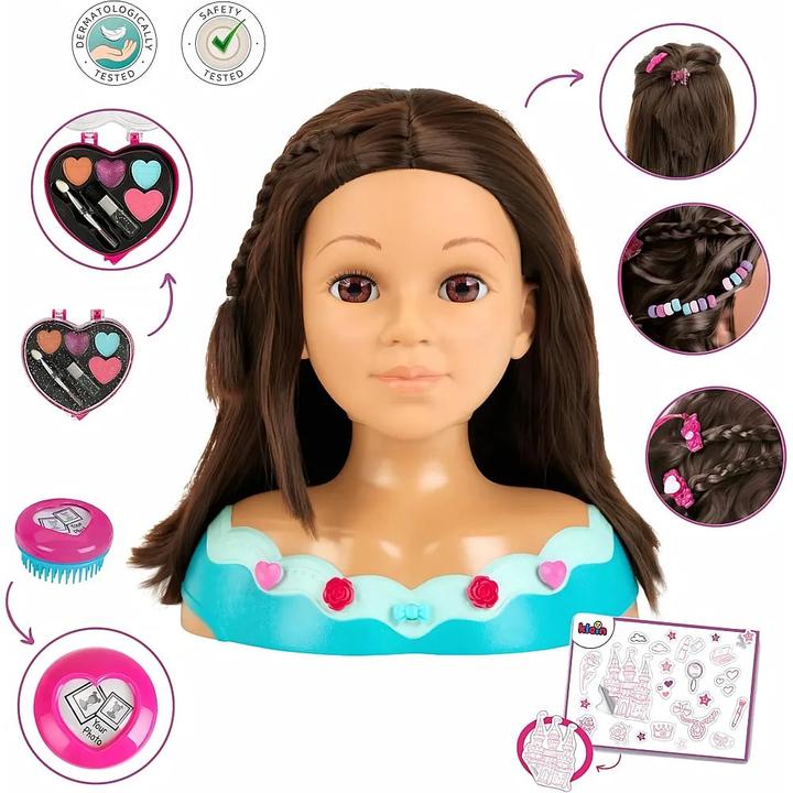 Actual product image Theo Klein PC - Make-up and hairdressing head Mia