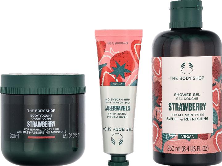 Actual product image The Body Shop Kleines Erdbeer-Set, 3-Teilig (Body care set)