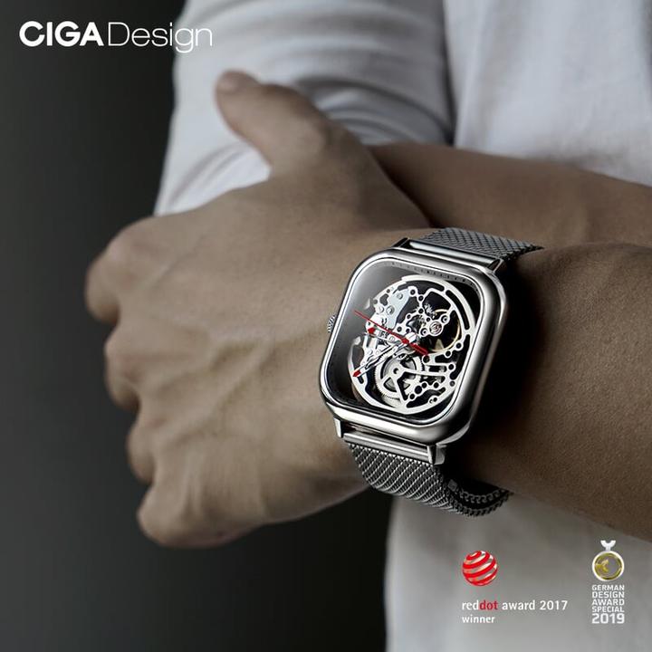 Actual product image Xiaomi CIGA Design Automatic Mechanical Watch - FULL HOLLOW (EN) (Chronometers)