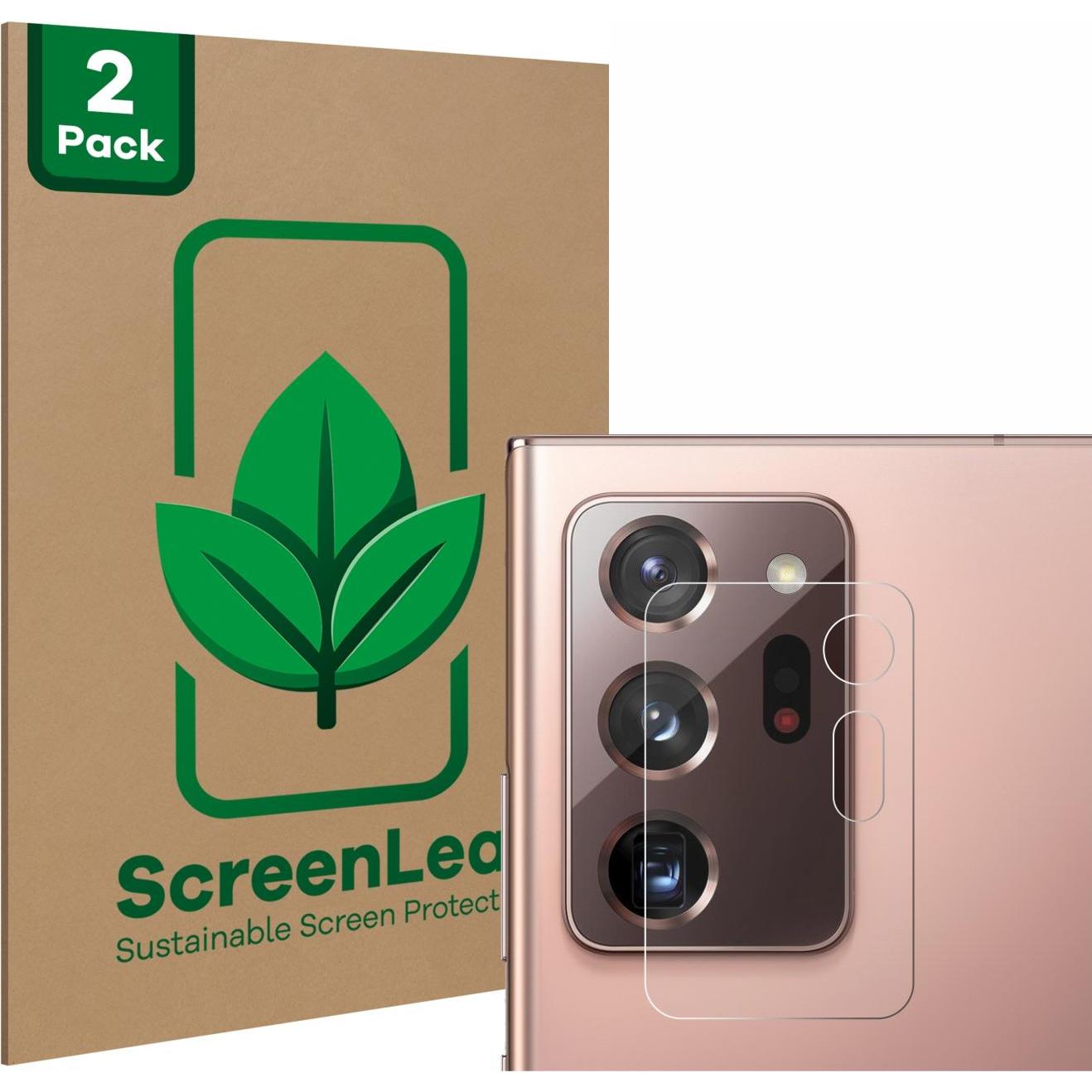 Thumbnail - ScreenLeaf Schutzfolie nachhaltiger Displayschutz Displayschutzfolie Folie Klar Transparent (2 Stück, Samsung Galaxy Not...