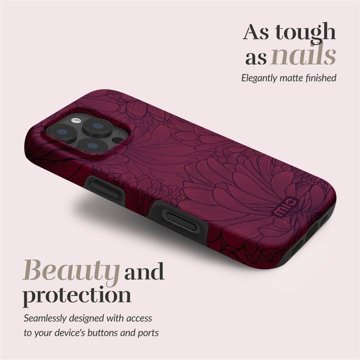 Immagine prodotto Mio Back panel cover Berry Blooms Magsafe Case Compatible for iPhone 16 (Apple iPhone 16)