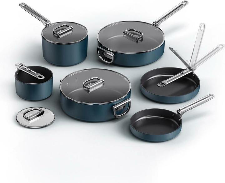 Produktbild Joseph Joseph Space Kochset (28 cm, Pfannenset + Topfset, Aluminium)