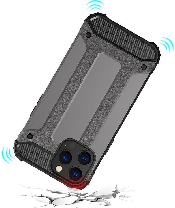 Actual product image Hurtel Hybrid Armor case iPhone 14 Pro Max armoured hybrid case black (Apple iPhone 14 Pro Max)