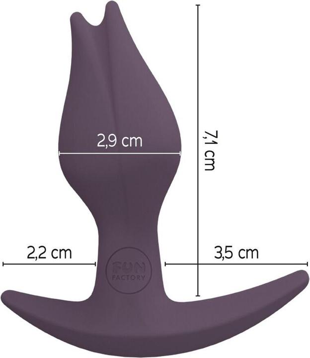 Actual product image Fun Factory Bootie Fem Female Butt Plug Dark Taupe