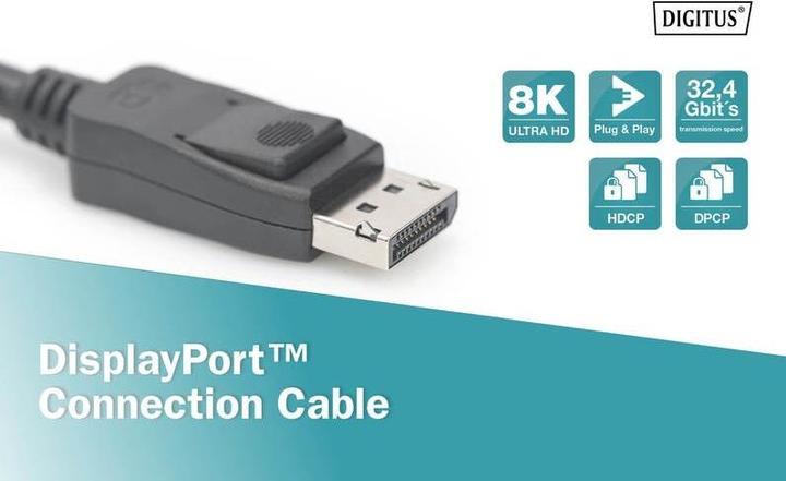 Actual product image Digitus DisplayPort — DisplayPort (2 m, DisplayPort, 1.4)