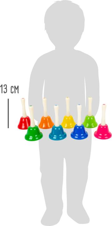 Actual product image small foot Hand bell set (French, Italian, English, German)