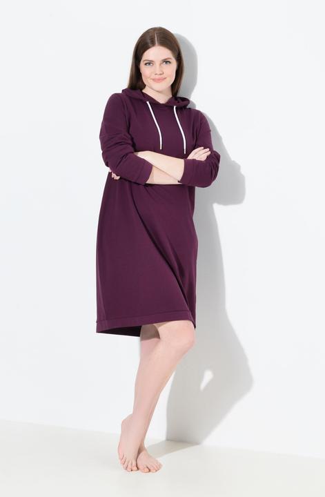 Actual product image Ulla Popken Loungewear Hooded Sweatshirt Dress (62)