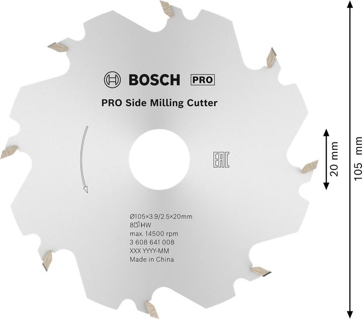 Actual product image Bosch Professional Zubehör Leaf cutter, 8, 20 mm, 4 mm