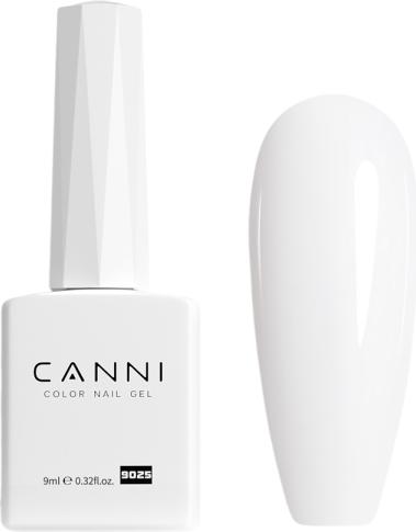 Actual product image Canni Gelcoat 9025 UV/LED (White, Gel-Effect Nail Polish)