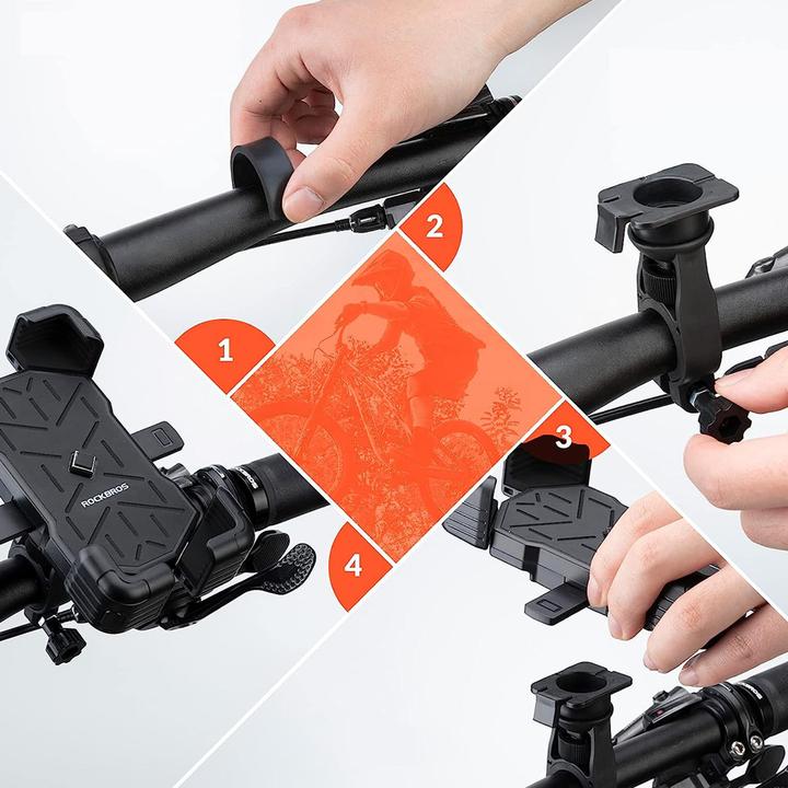 Produktbild Rockbros 25210030001 phone holder for handlebar bike - black