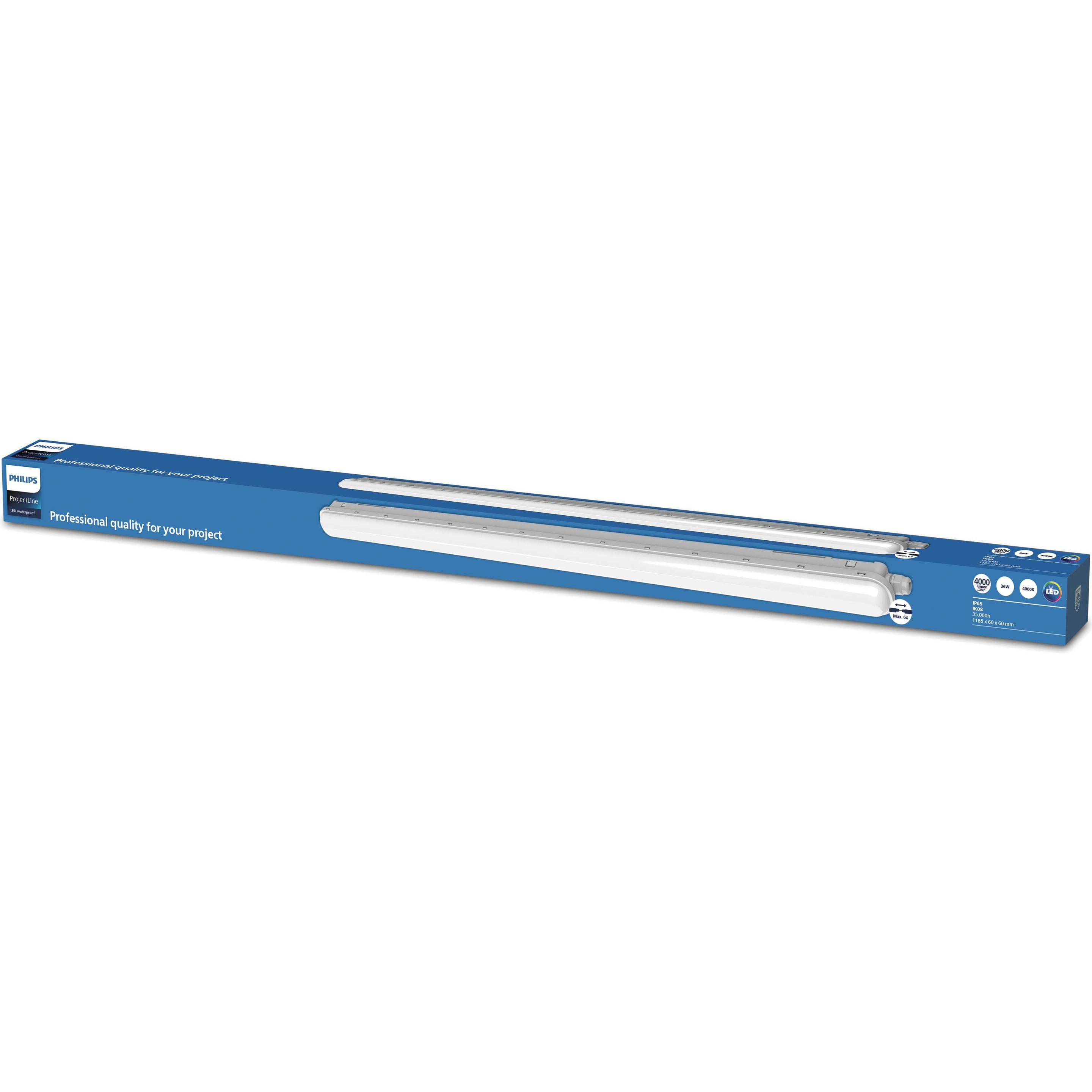 Thumbnail - Philips, Wandleuchte + Deckenleuchte, Project Line Feuchtraumleuchte (4000 lm)