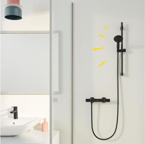 Actual product image Grohe Vitalio QuickFix Start 110 hand shower, intelligent spray diverter, water-saving, 2 spray types (2 Beam types, 7.40 l/min)