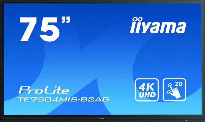 iiyama TE7504MIS-B2AG Touch 3xHDMI,5xUSB (3840 x 2160 Pixel, 75")