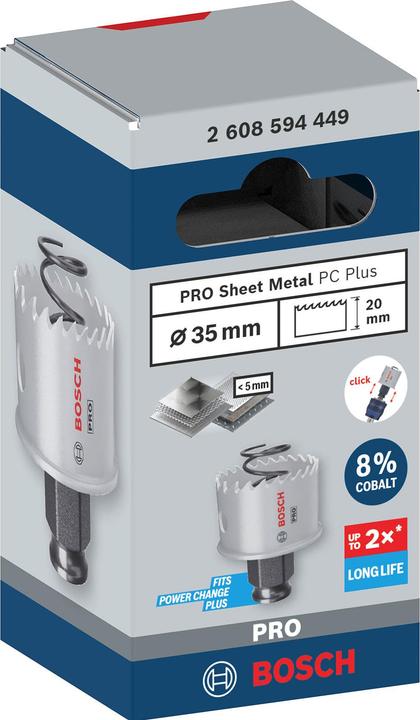 Productafbeelding Bosch Professional Zubehör PRO Plaatmetaal PC Plus gatenzaag, 35 mm (35 mm)