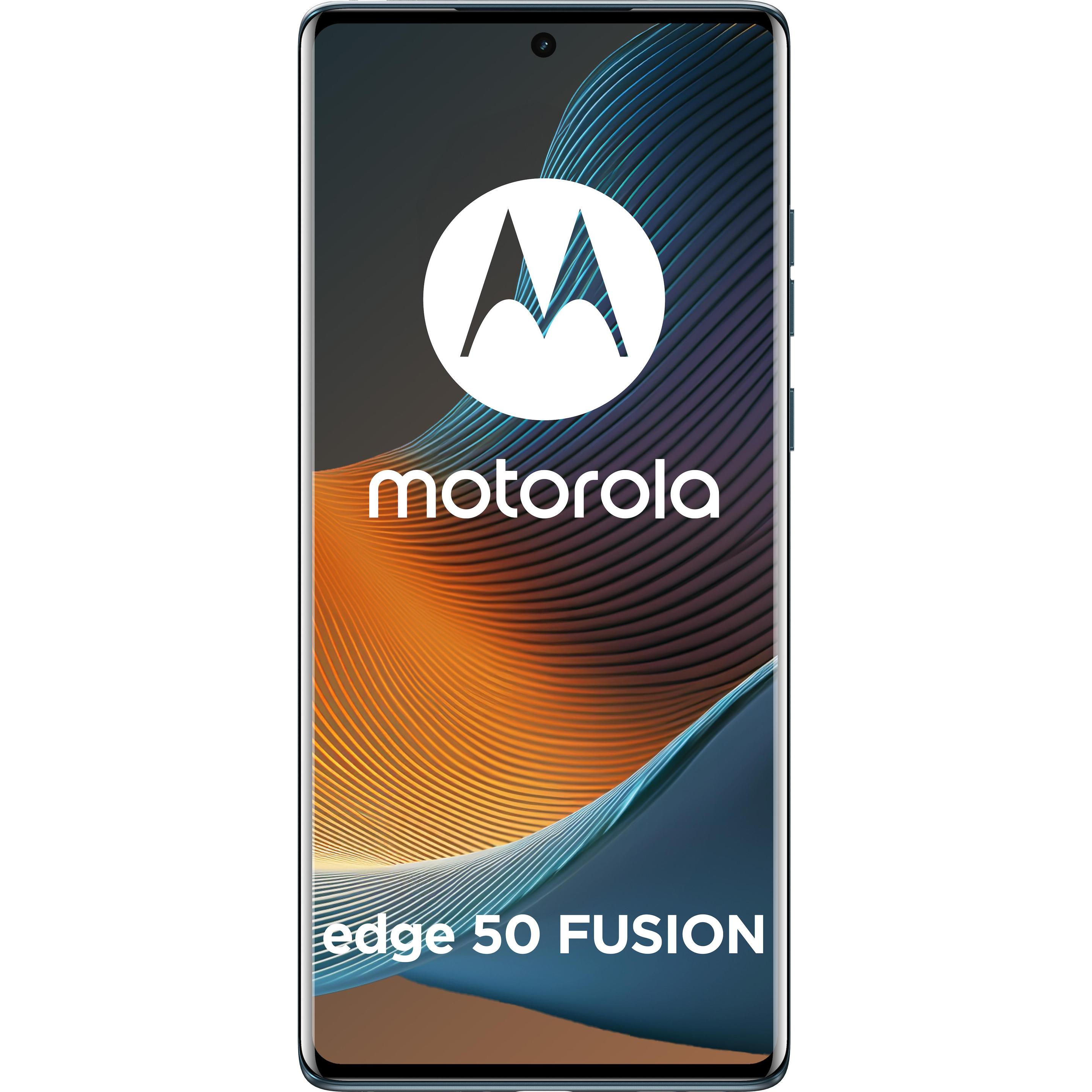 Thumbnail - Motorola Edge 50 Fusion (256 GB, Forest Blue, 6.70", SIM + eSIM, 50 Mpx, 5G), Smartphone, Blau